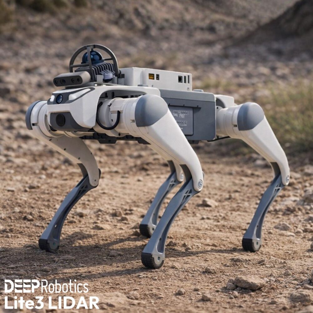 Quadruped robot DeepRobotics Lite3 LIDAR v teréne - oficiálny distribútor Invelogy