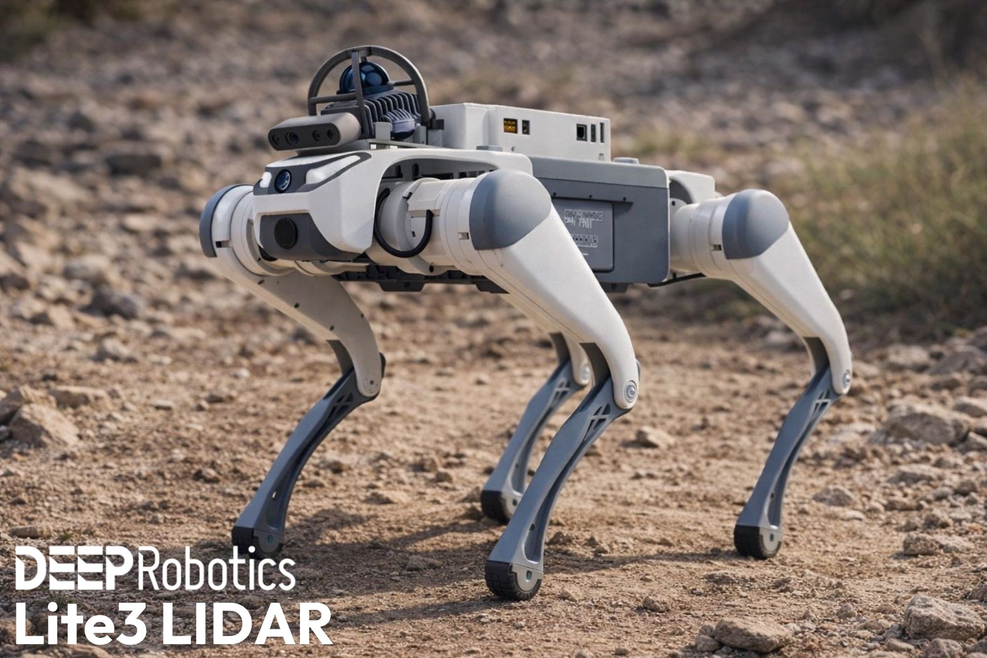 Quadruped robot DeepRobotics Lite3 LIDAR v teréne - oficiálny distribútor Invelogy